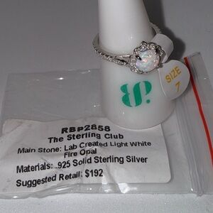 Opal Sterling Silver Ring